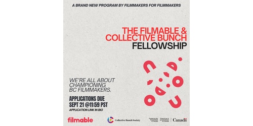 Announcing The Filmable x Collective Bunch Fellowship thumbnail