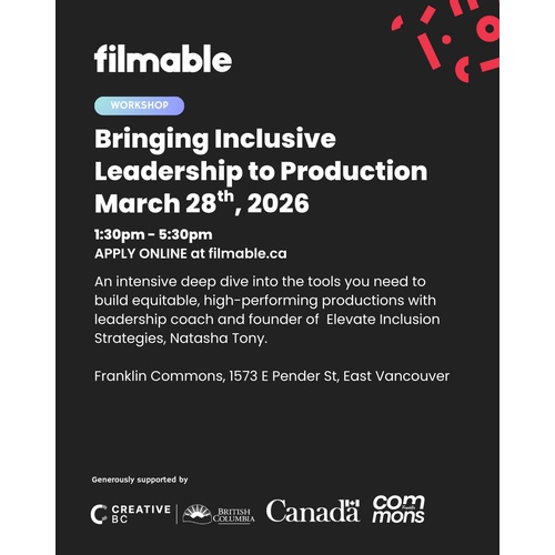 Filmable Workshop - Bringing Inclusive Leadership to Production thumbnail