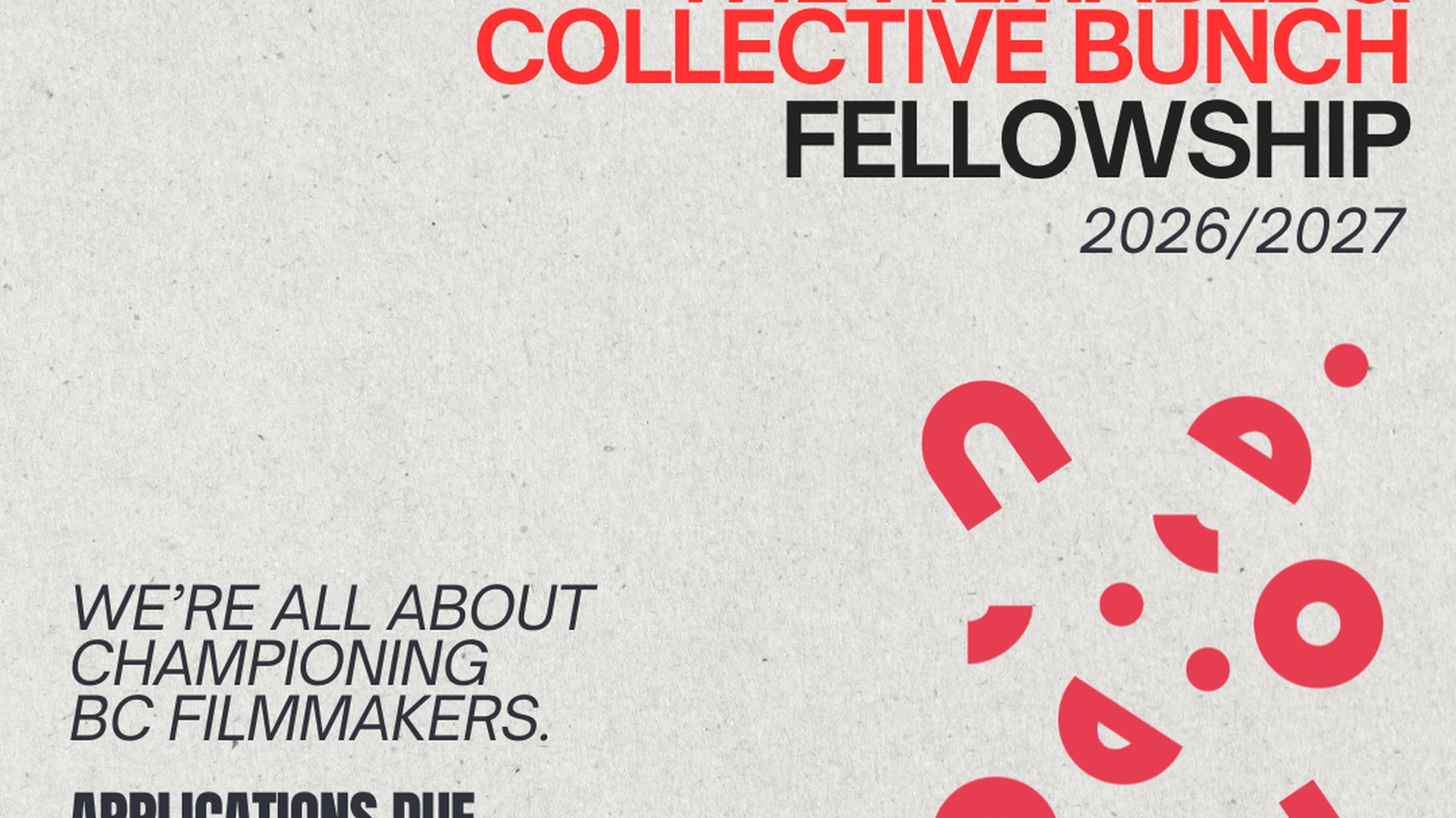 APPLICATIONS ARE OPEN FOR THE 2ND FILMABLE x COLLECTIVE BUNCH FELLOWSHIP thumbnail