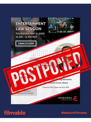 POSTPONED - Filmable x Edwards Creative Law Sessions thumbnail