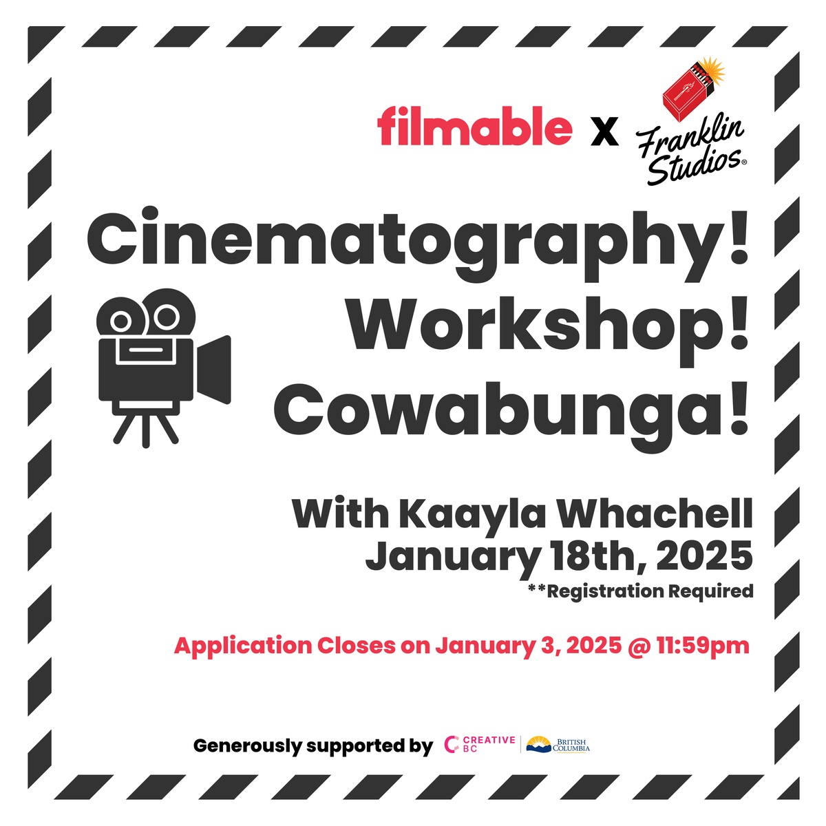 Filmable x Franklin Studios - Cinematography Workshop thumbnail