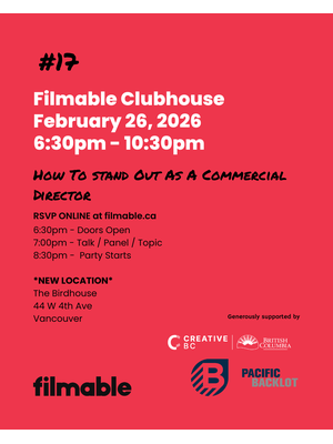 Filmable Clubhouse #17 - Panel - How to Stand out as a Commercial Diretor thumbnail