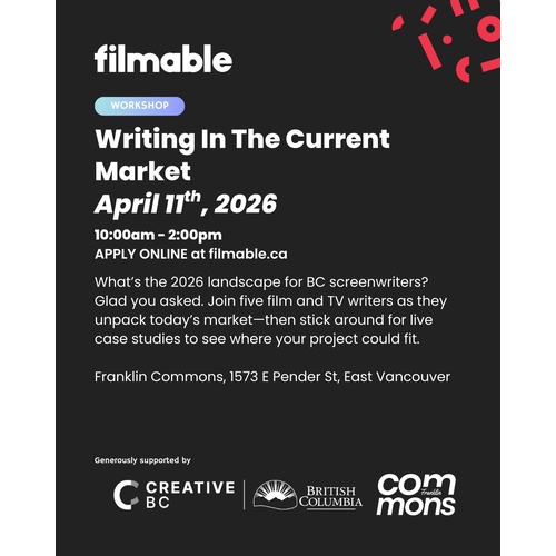 Filmable - Writing In The Current Market Workshop thumbnail