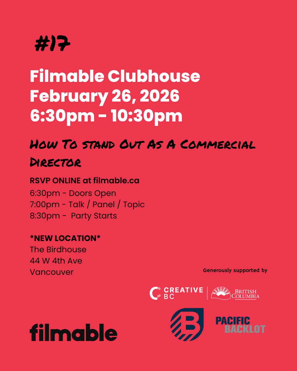 Filmable Clubhouse #17 - Panel - How to Stand out as a Commercial Diretor thumbnail